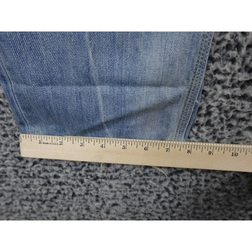 Bershka BSK Distressed‎ Light Wash Denim Jeans Men's 34x30 Slim Straight Fit